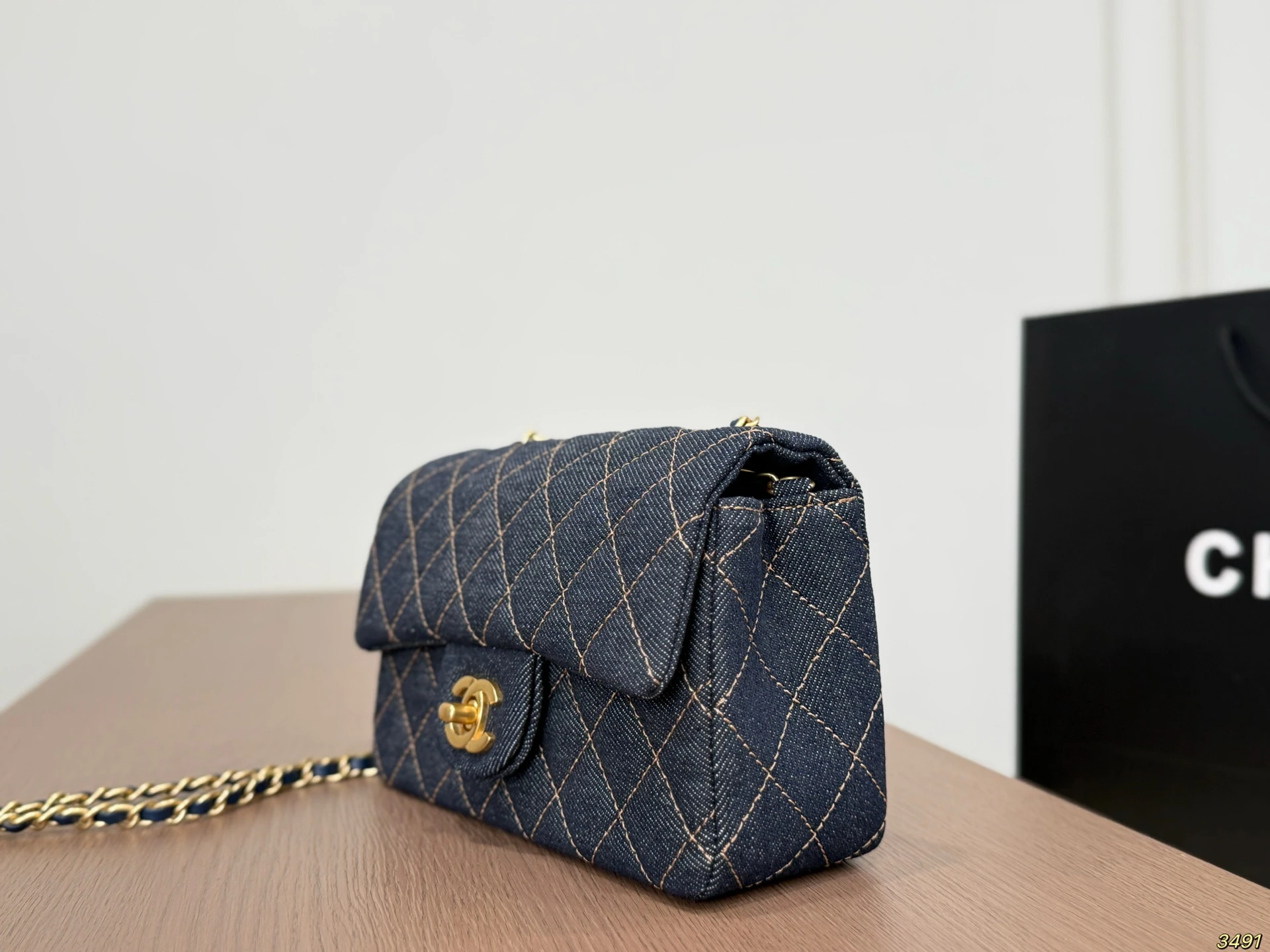 Chanel Denim Quilted Bag