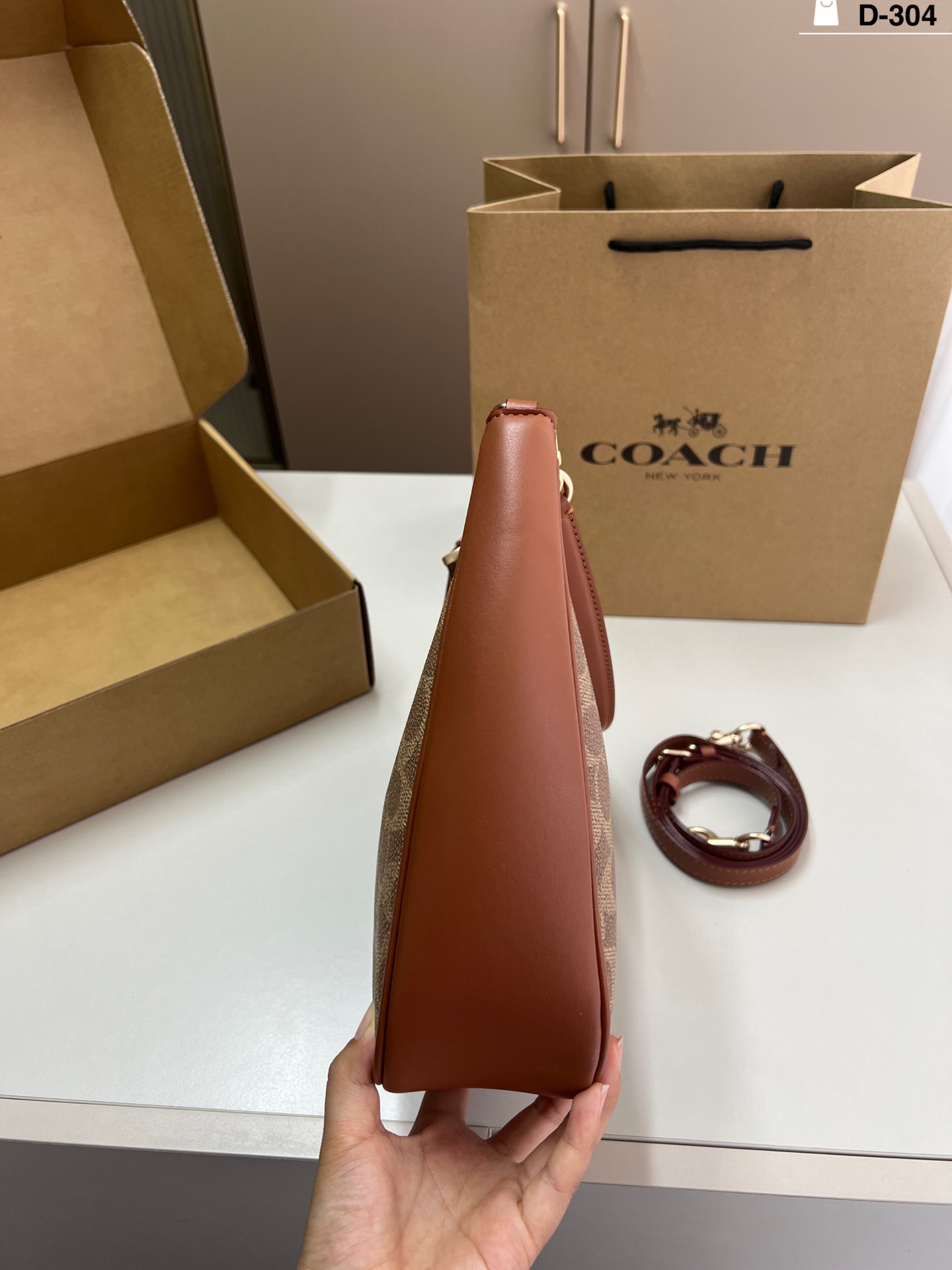 COACH Twisted Teri Handle Bag