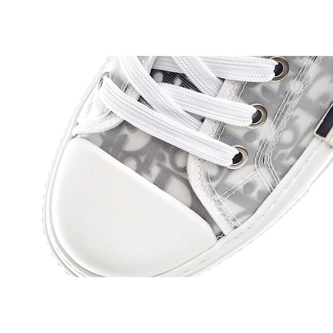 Dior B23 Oblique Slip-on Low Top Sneakers Sheer Print Sneakers