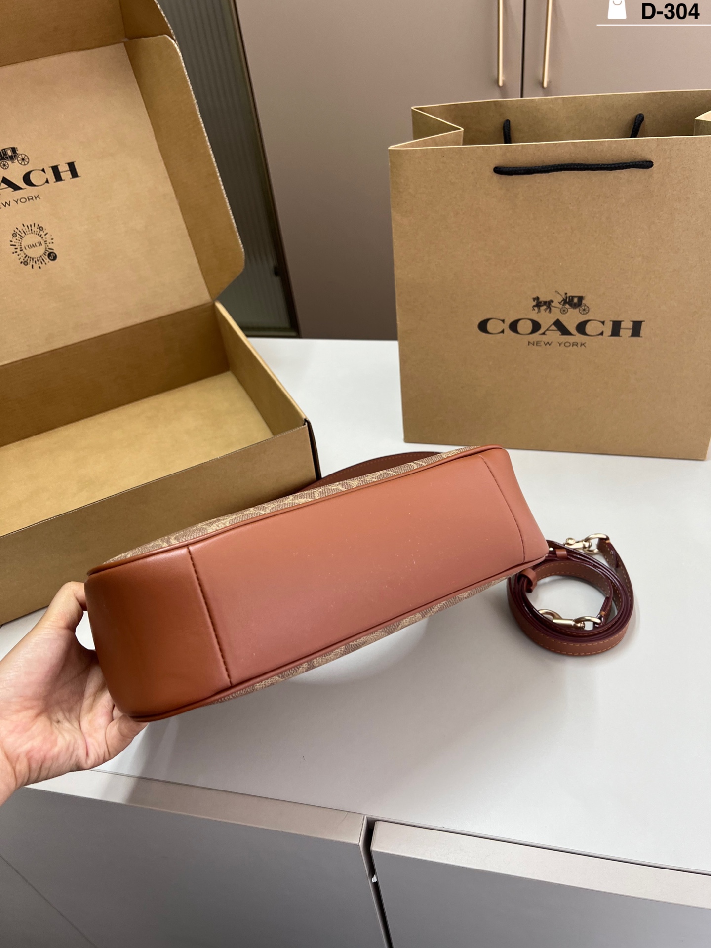 COACH Twisted Teri Handle Bag