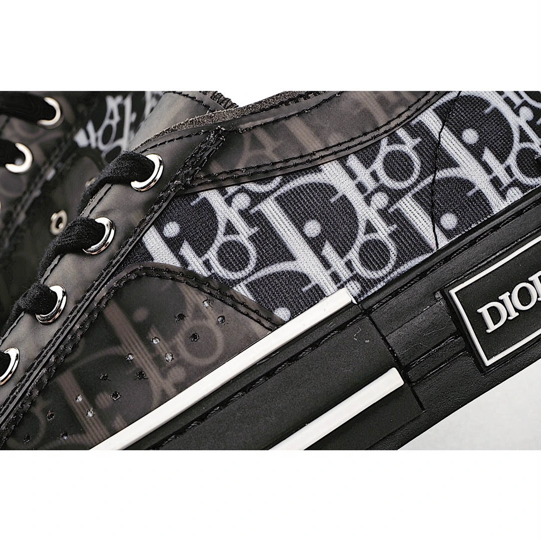 Dior B23 Oblique Slip-on Low Top Sneakers Sheer Print Sneakers