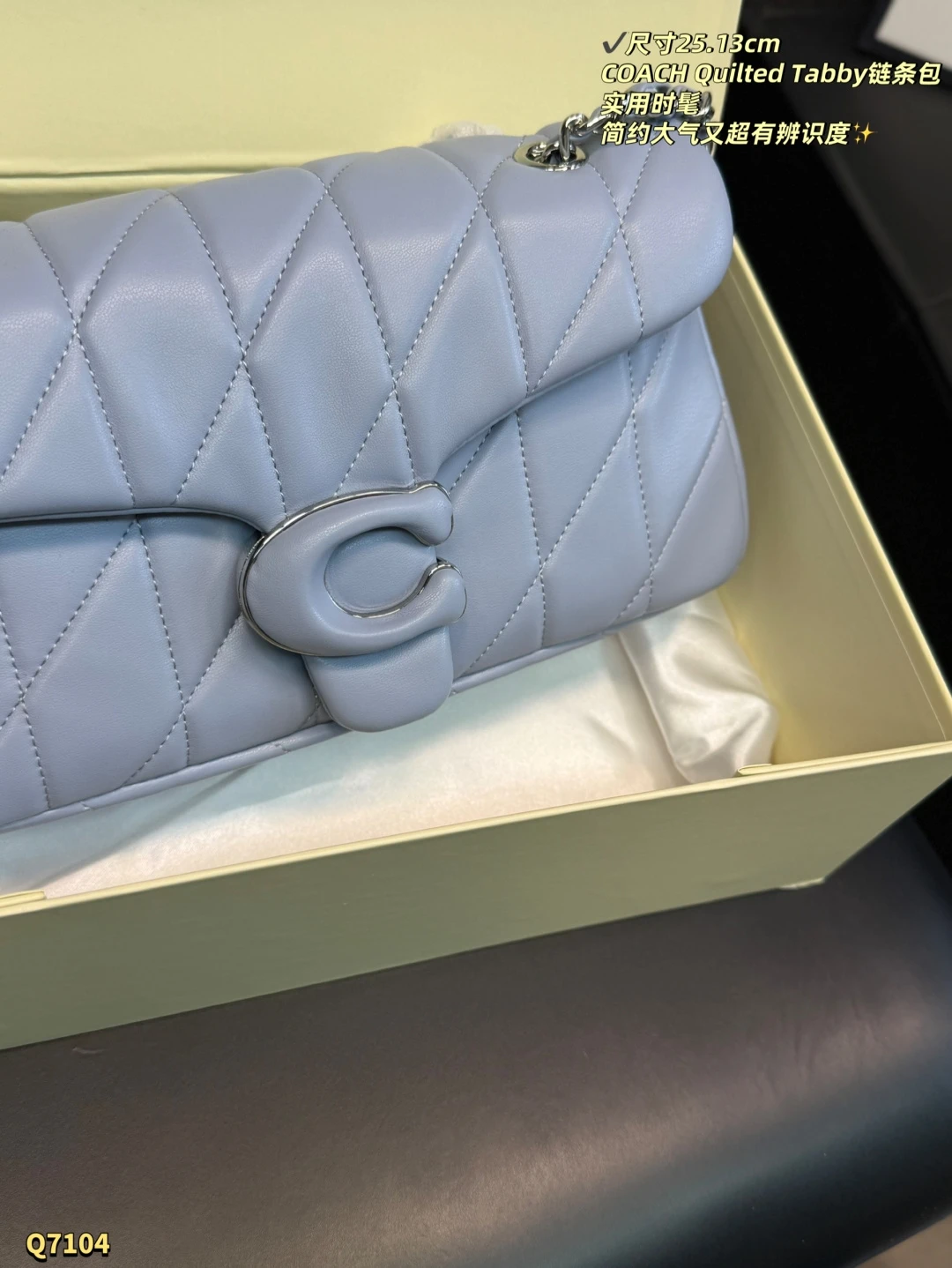 COACH Quilted Tabby 20