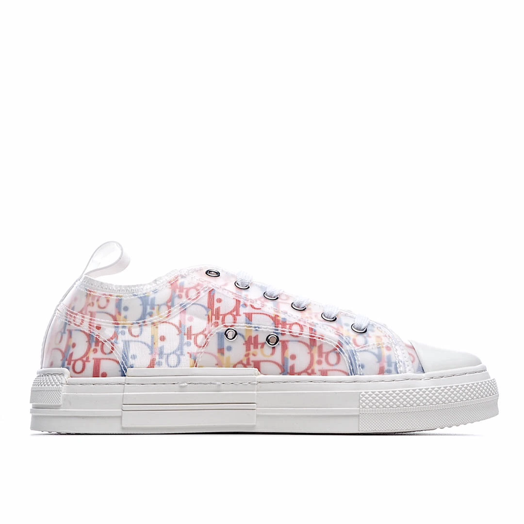 Dior B23 Oblique Slip-on Low Top Sneakers Sheer Print Sneakers
