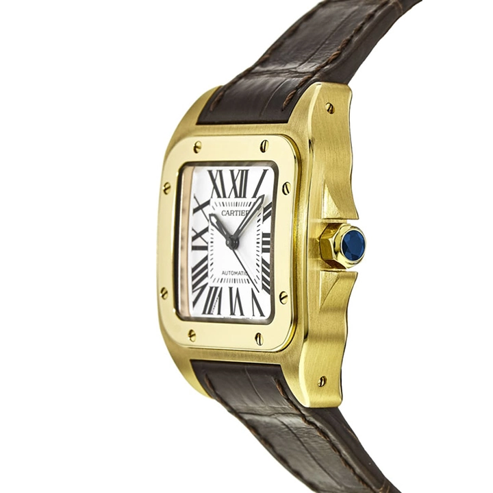 CARTIER santos 18kt Yellow Gold Men's WatchItem -W20071Y1