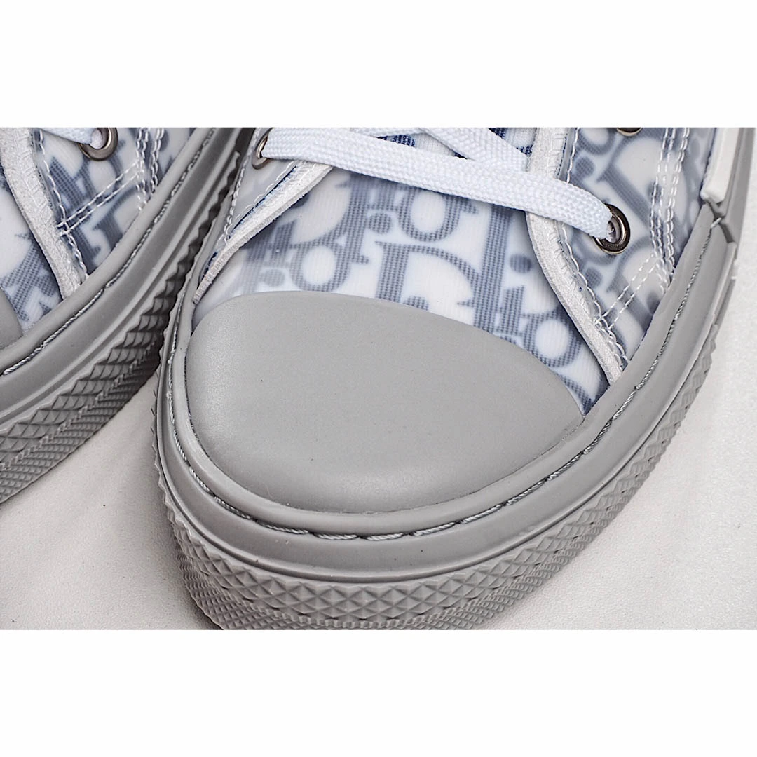 Dior B23 Oblique Slip-on Low Top Sneakers Sheer Print Sneakers