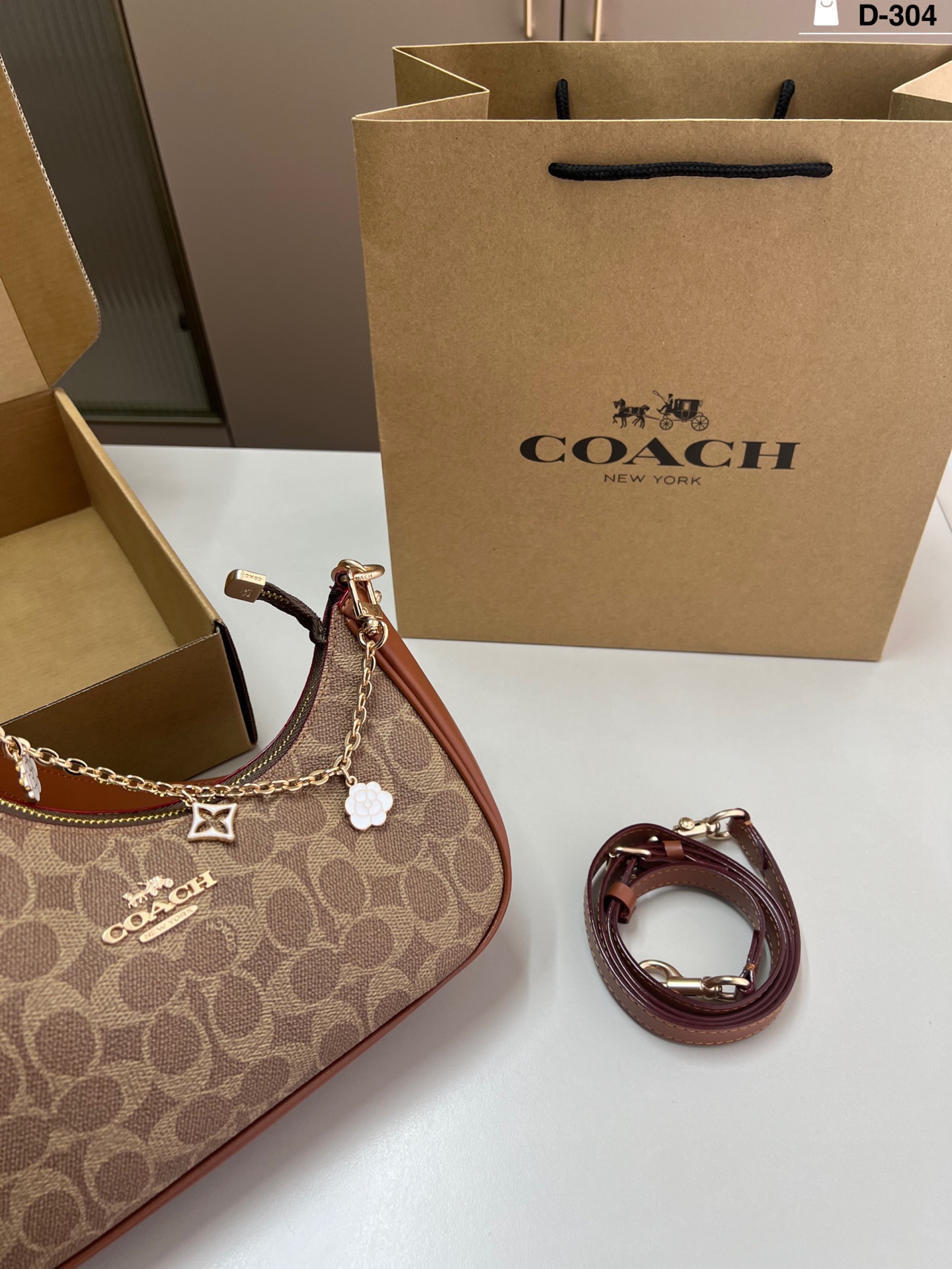 COACH Twisted Teri Handle Bag