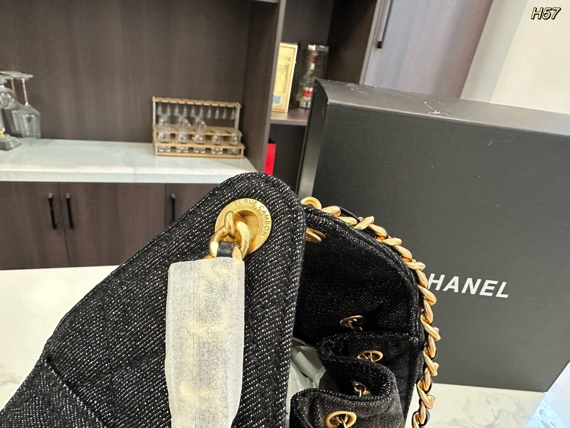 Chanel Canvas Denim Tote Bag