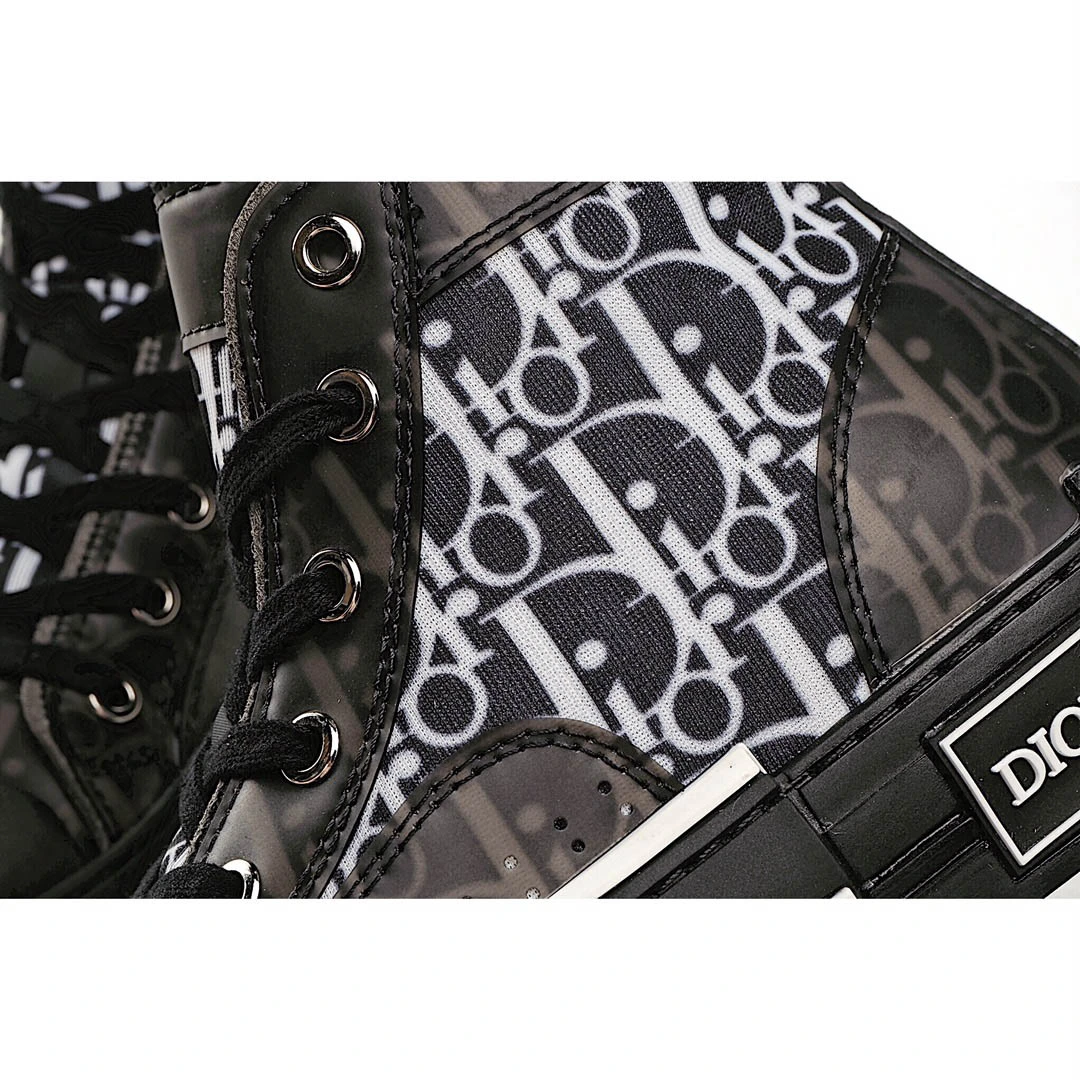 Dior B23 Oblique Slip-on Low Top Sneakers Sheer Print Sneakers