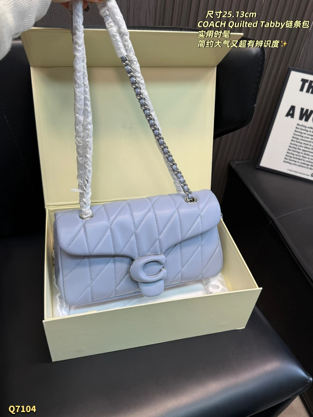 COACH Quilted Tabby 20