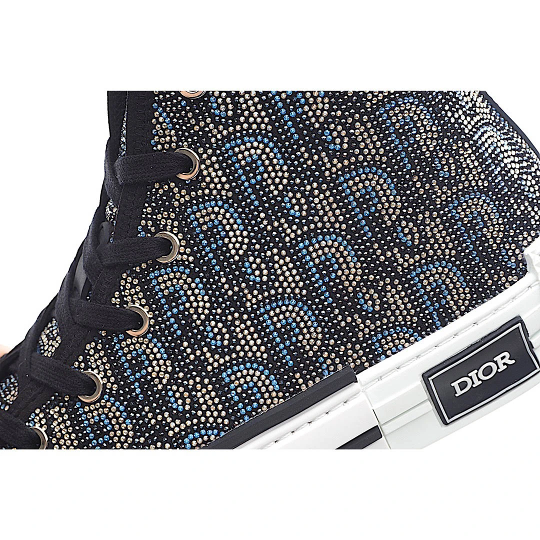 Dior B23 Oblique Slip-on Low Top Sneakers Sheer Print Sneakers