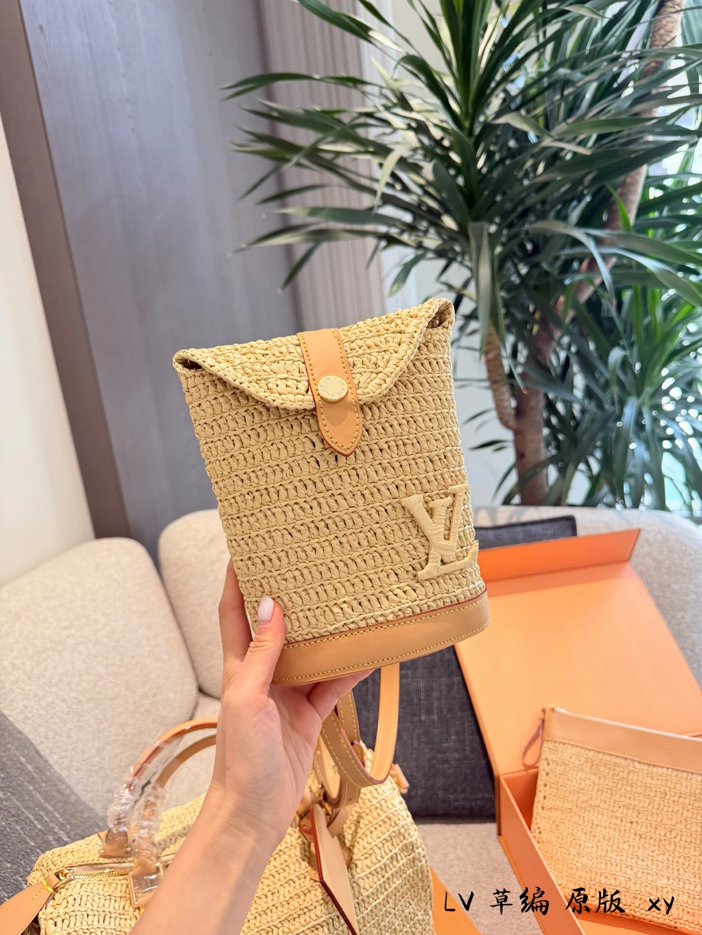 LV Straw Bag