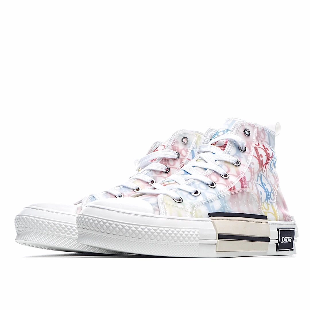 Dior B23 Oblique Slip-on Low Top Sneakers Sheer Print Sneakers