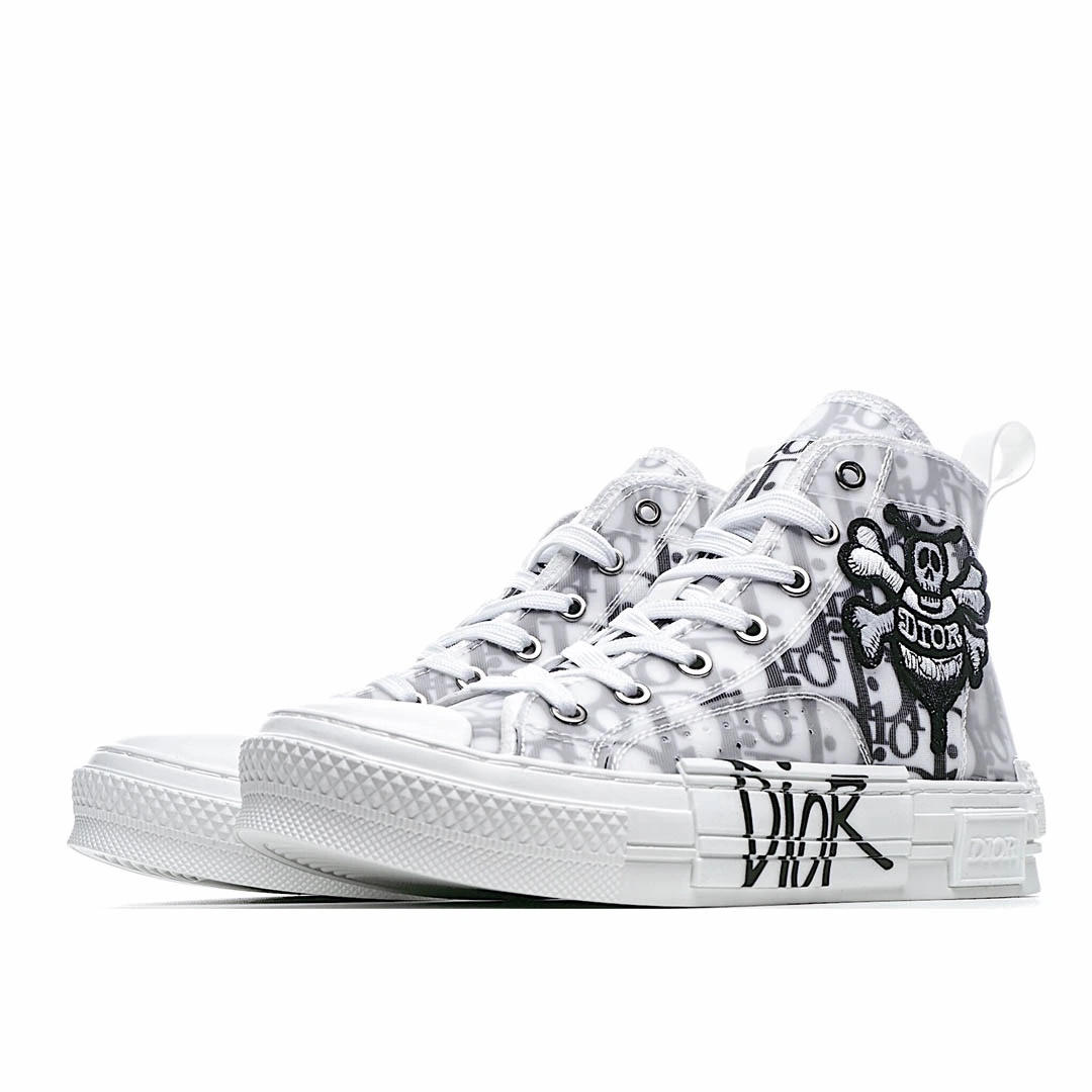 Dior B23 Oblique Slip-on Low Top Sneakers Sheer Print Sneakers