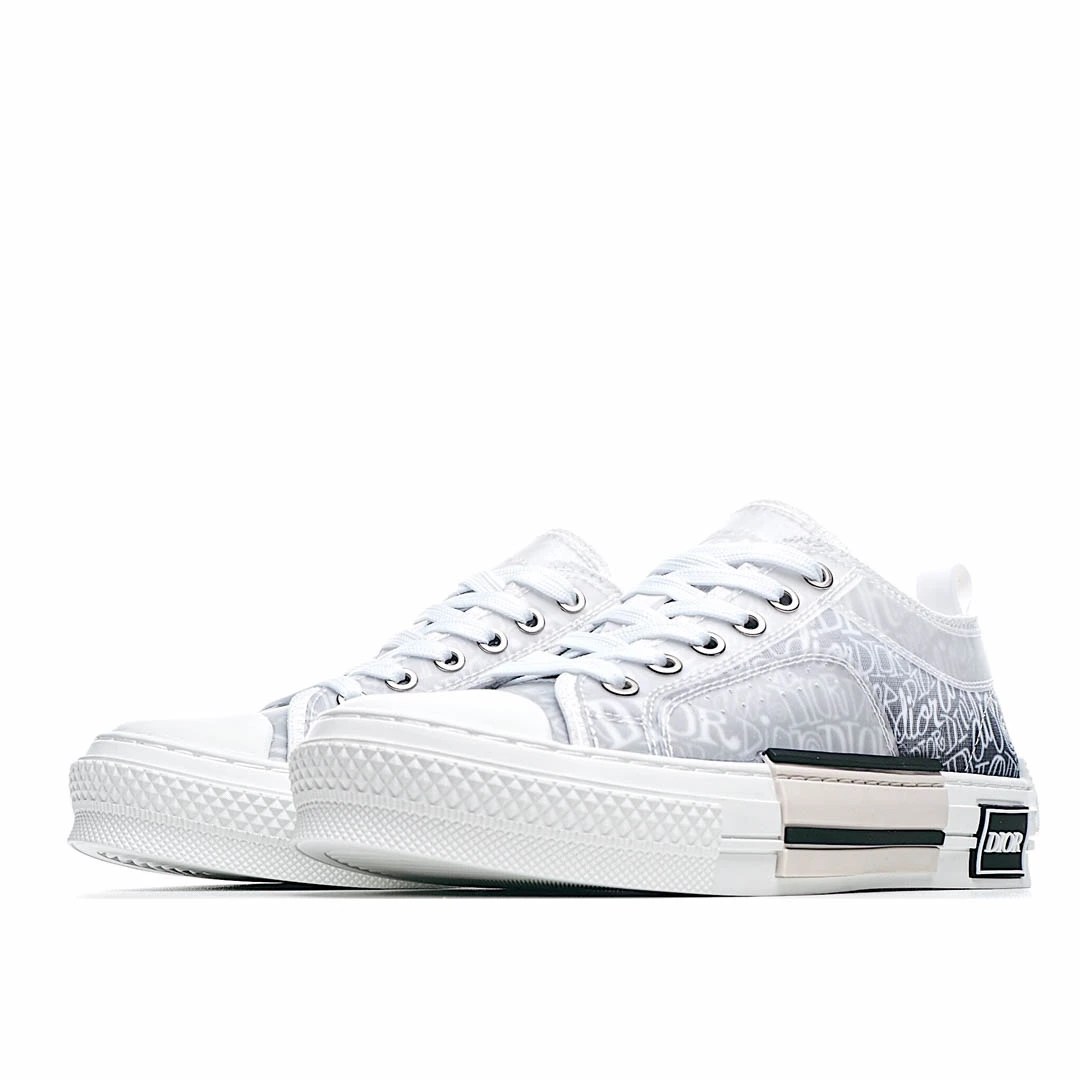 Dior B23 Oblique Slip-on Low Top Sneakers Sheer Print Sneakers