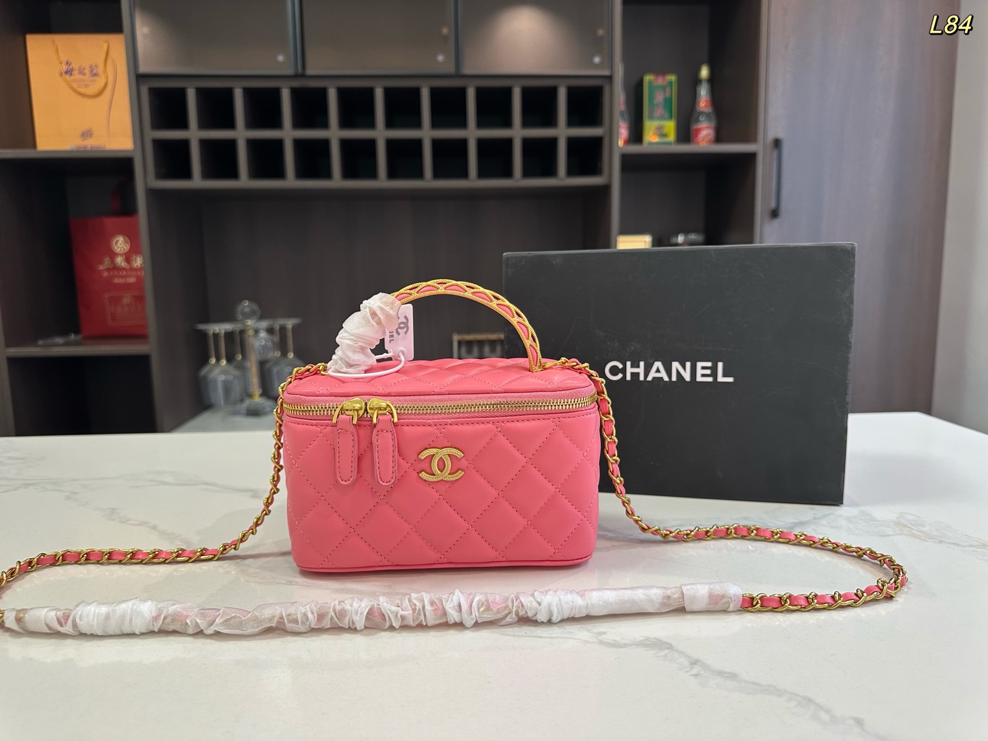 Chanel Handle Cosmetic Bag