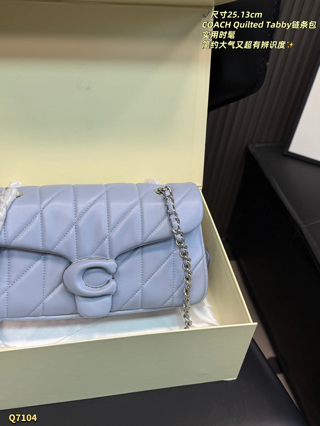 COACH Quilted Tabby 20