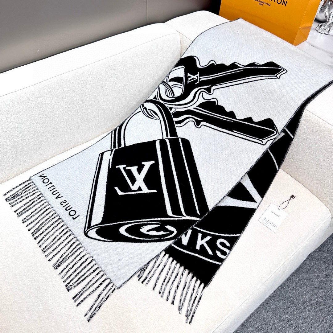 Louis Vuitton Cashmere Wool Scarf
