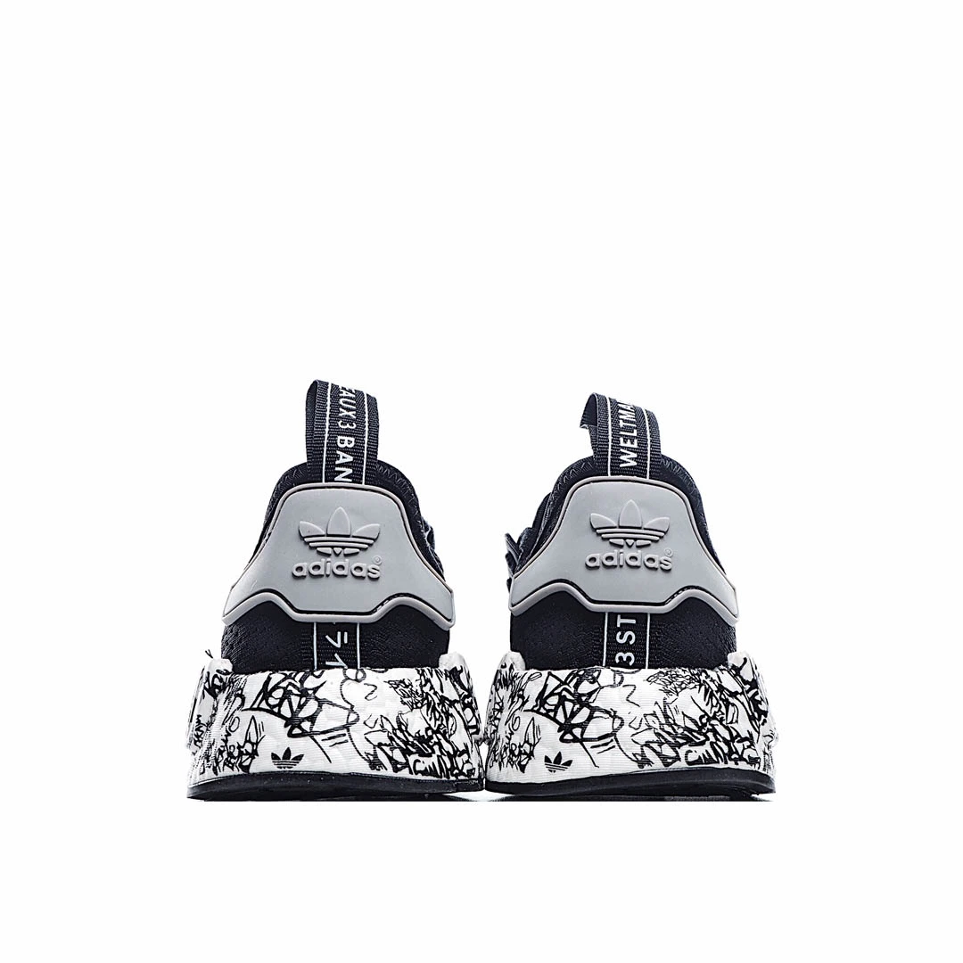 Adidas NMD_R1 'Black Graffiti'