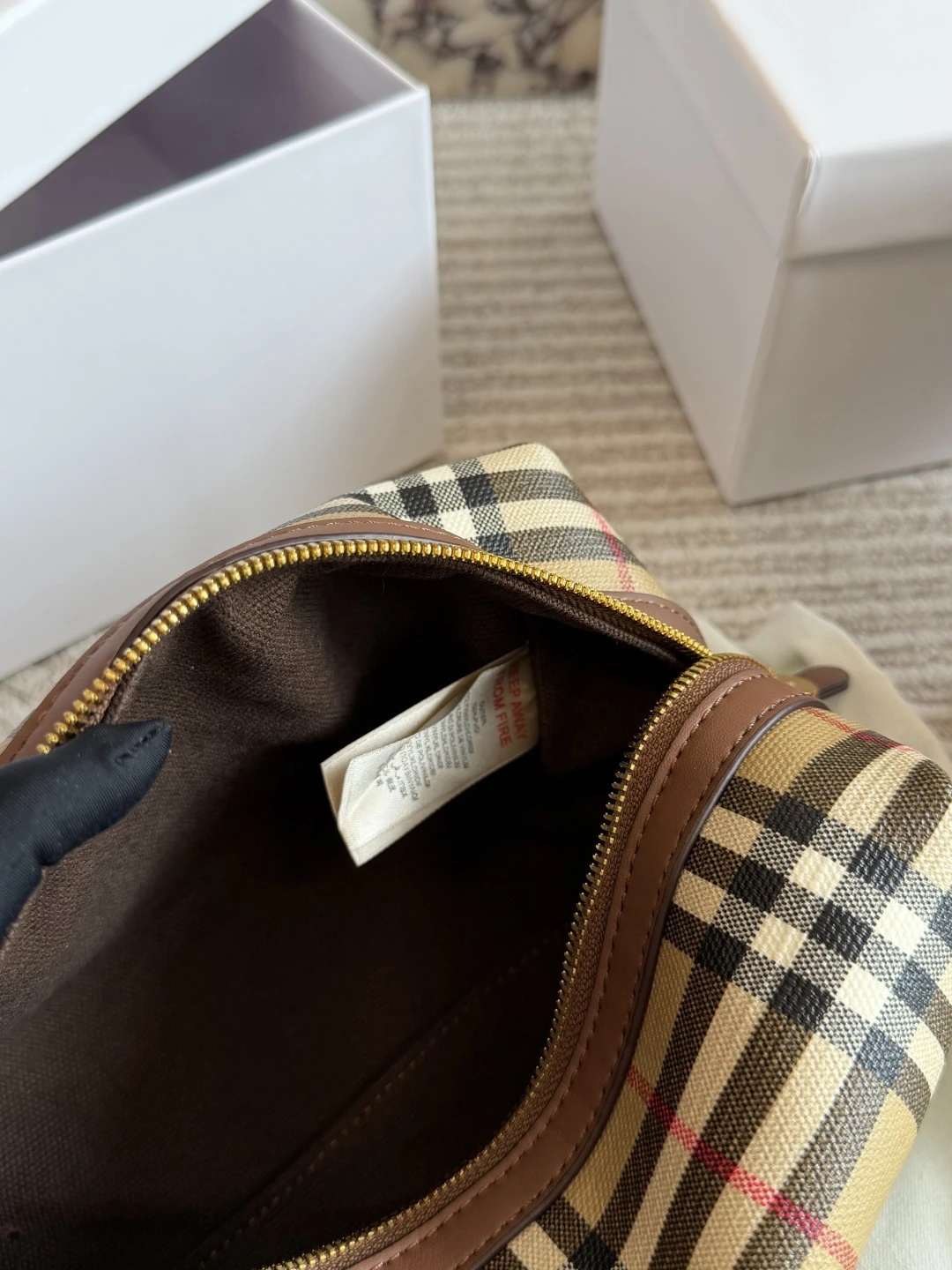 Burberry Check Makeup Bag