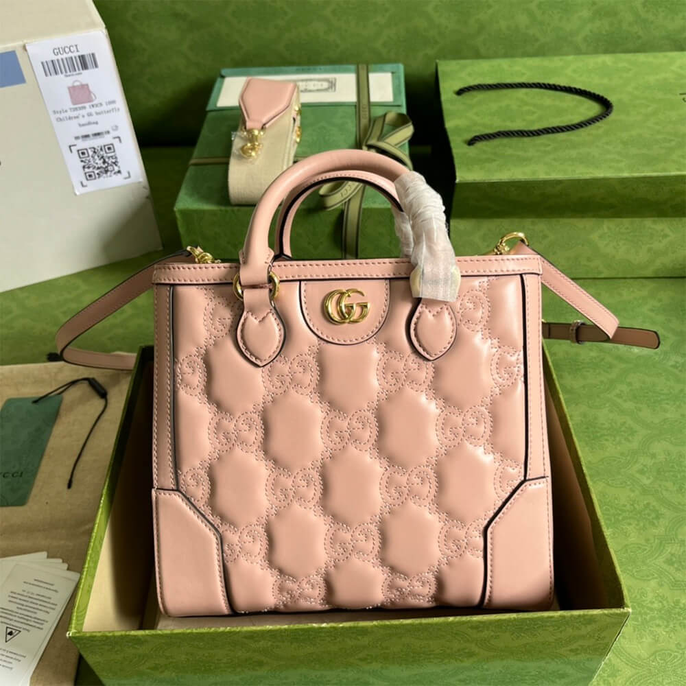GG matelass&eacute; mini top handle bag