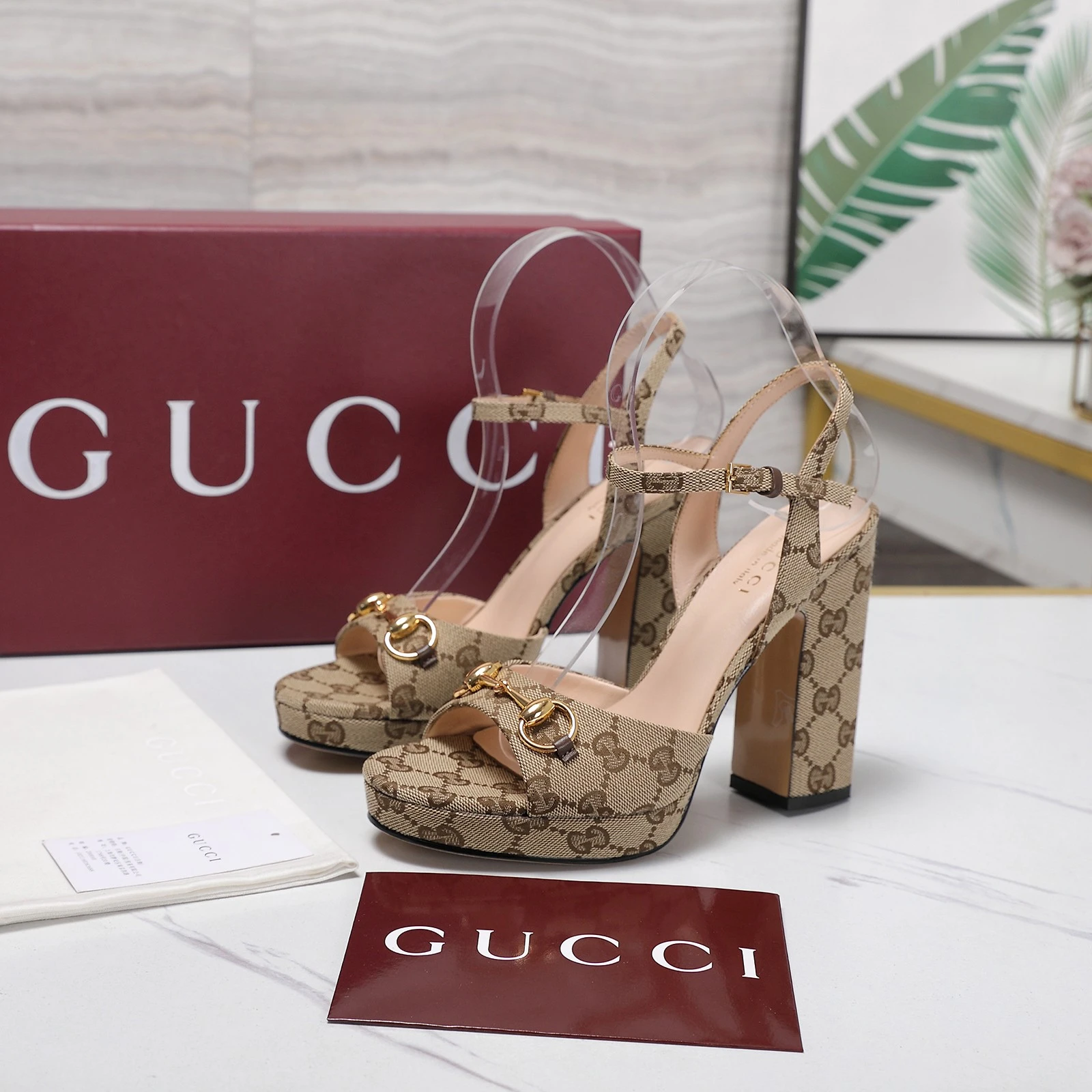 GUCCI Spring 2026 New Platform High-Heeled Gladiator Sandals