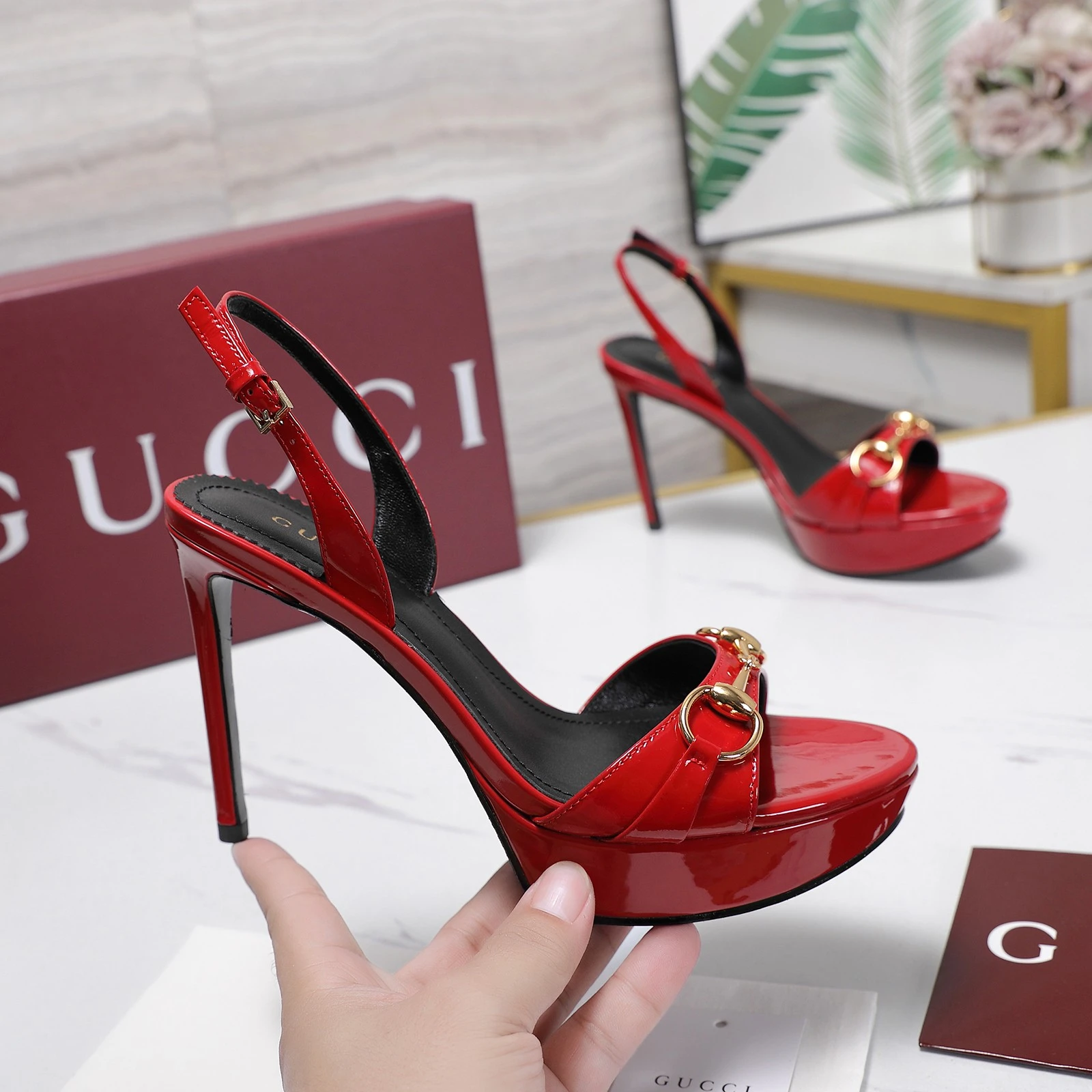 Gucci New High Heeled Sandal