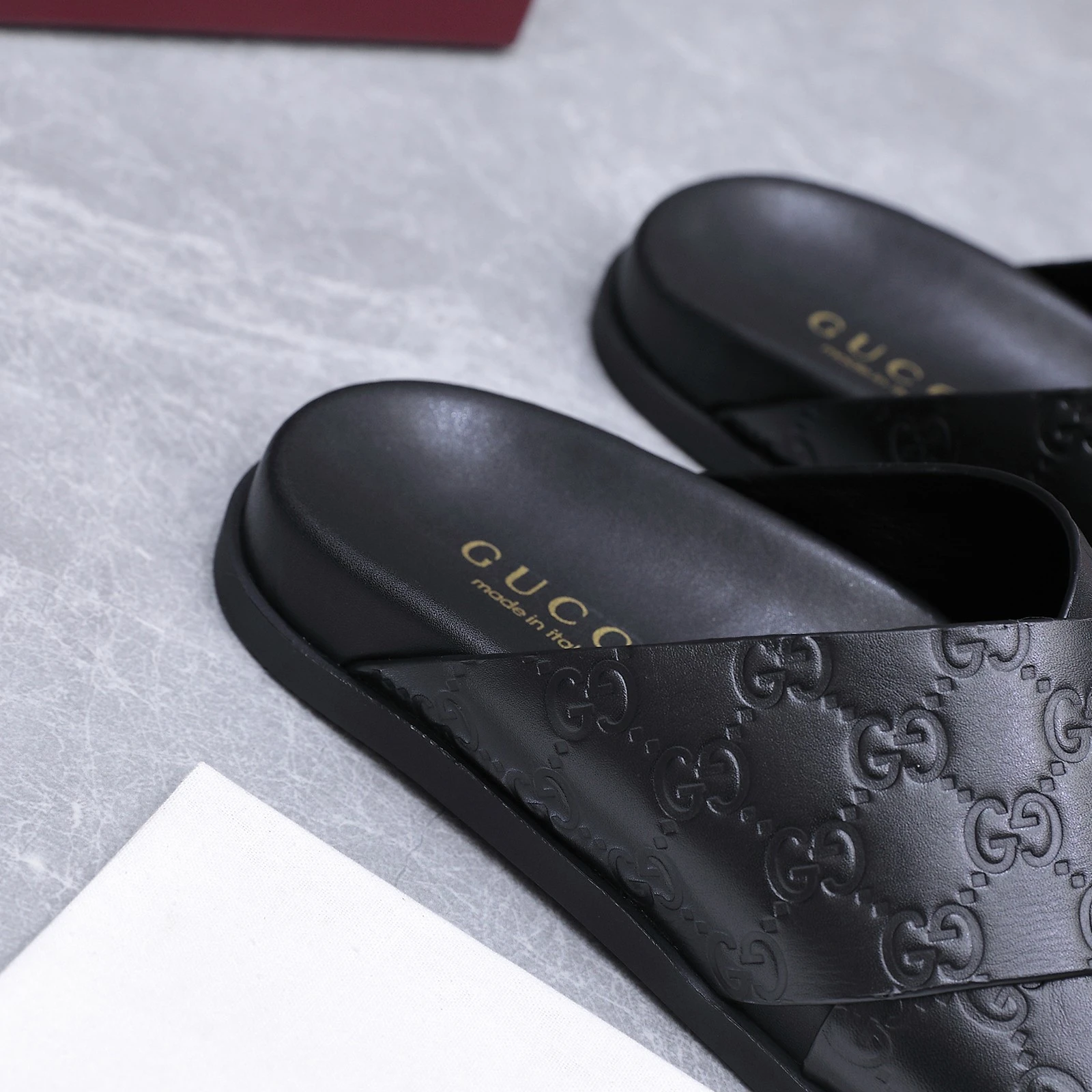 Gucci Double G embossed beach sandals