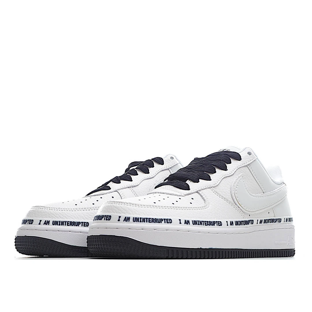 NikeUninterruptedNike Air Force 1" White Chalkboard Sneakers
