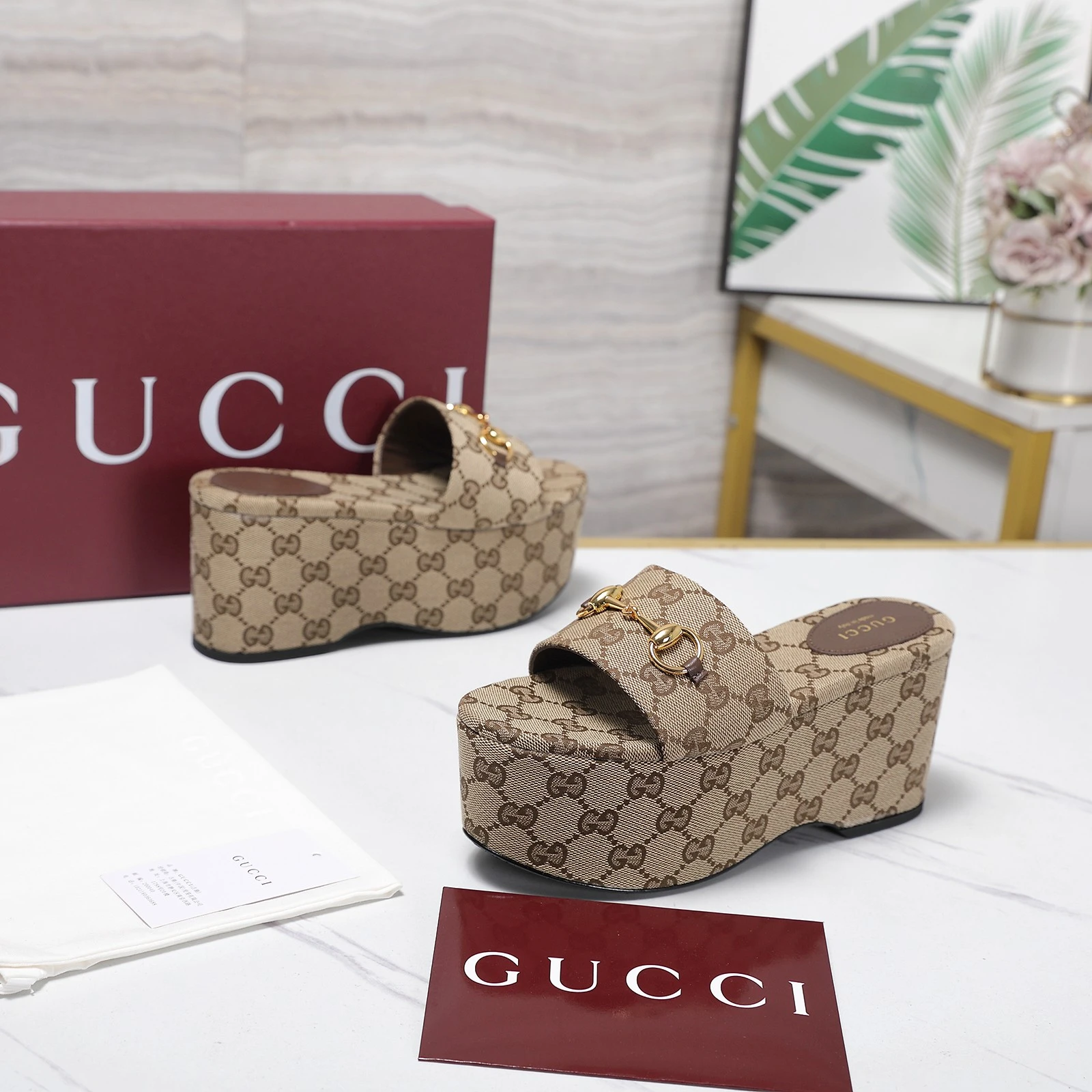 Gucci Slope Water Table Slippers