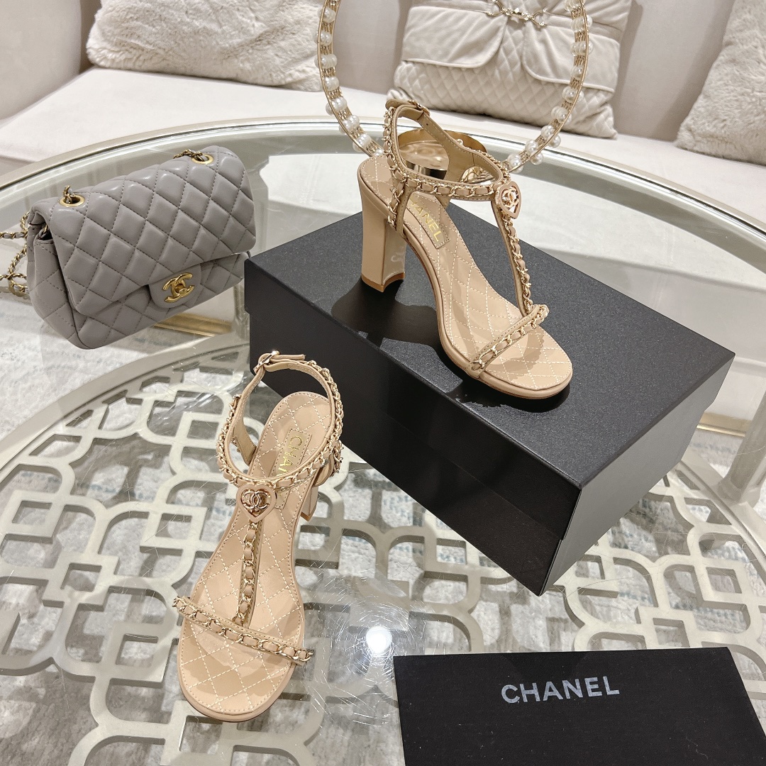 Chanel 25S Chain High Heels Sandals