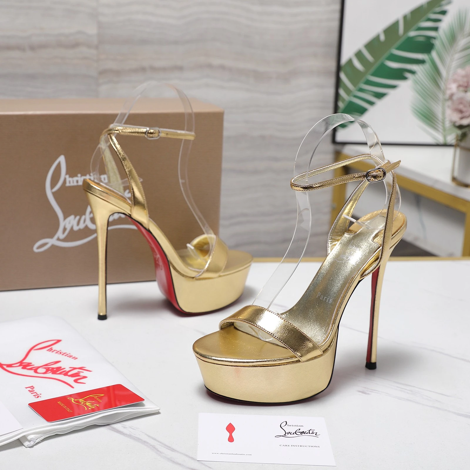 Christian Loubottin Water Platform High Heels