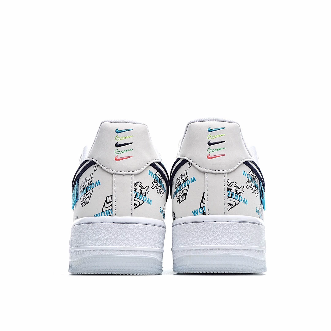 Nike Air Force 1 &ldquo;Worldwide&rdquo;Black/Flash Crimson-Green