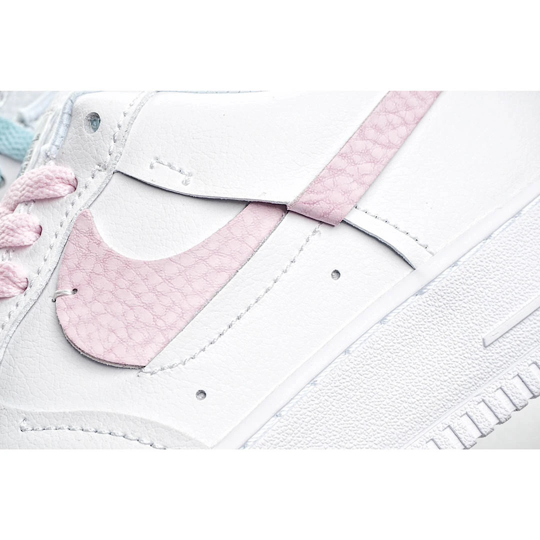 Nike Air Force 1 '07 Luxe White Pink Green Low Top