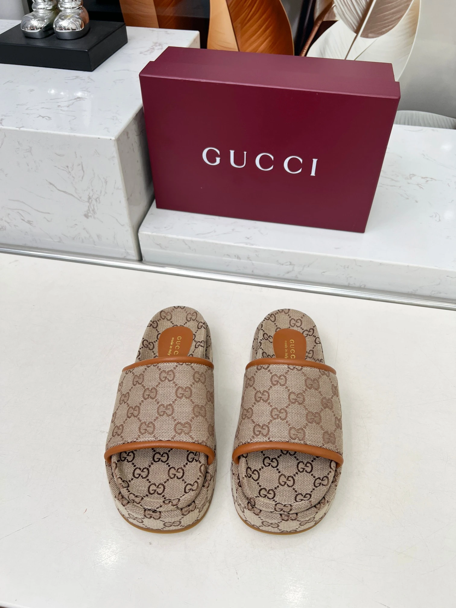 Gucci Platform Slides