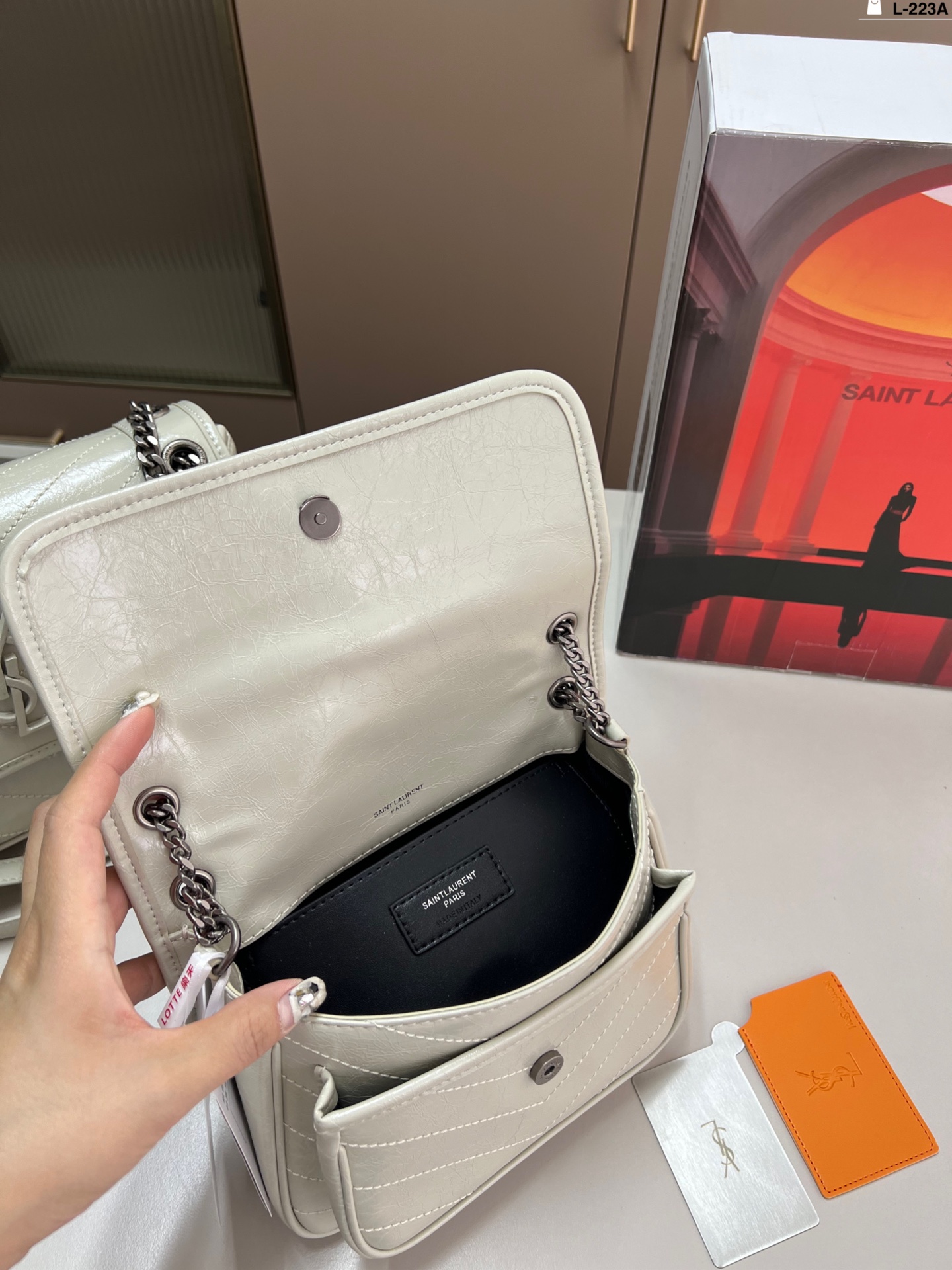 YSL Niki Shoulder Bag Paired With A Mirror