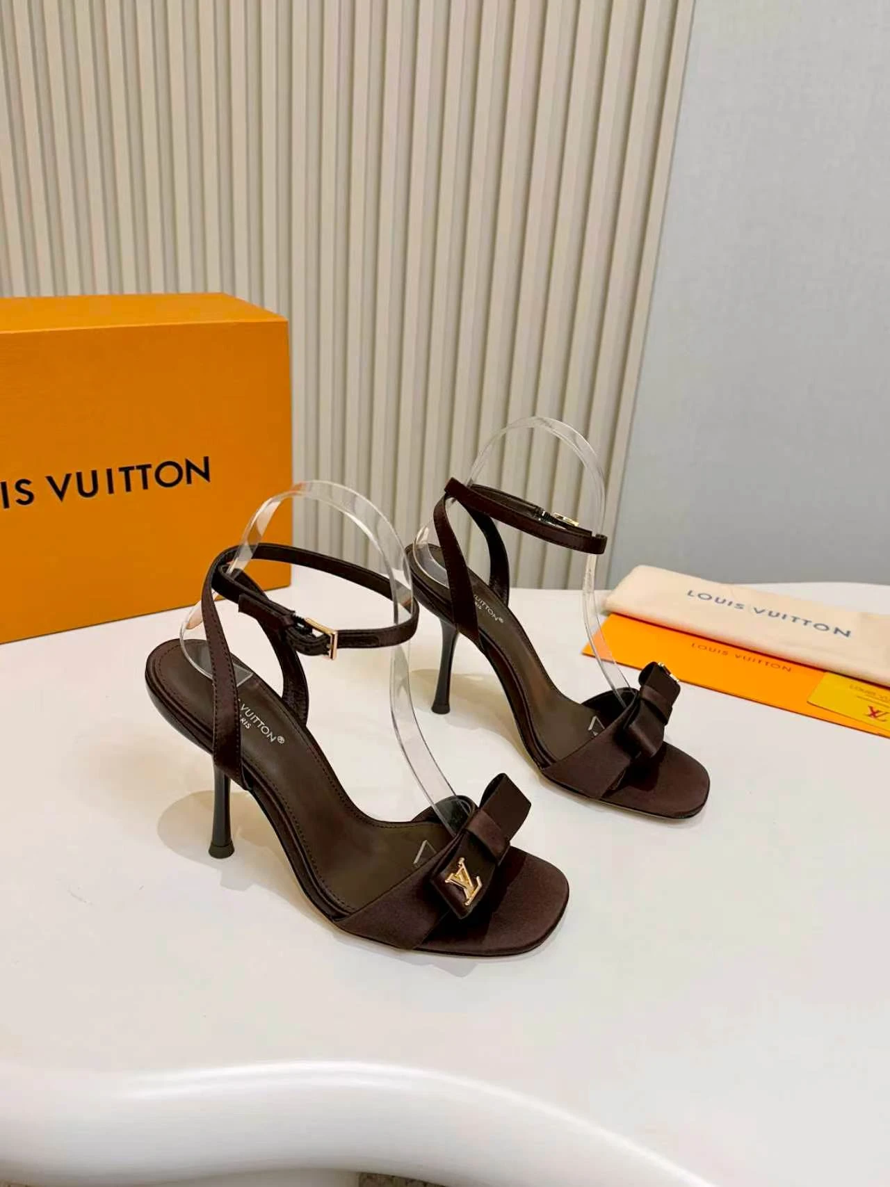 LV Bow Stiletto Sandals