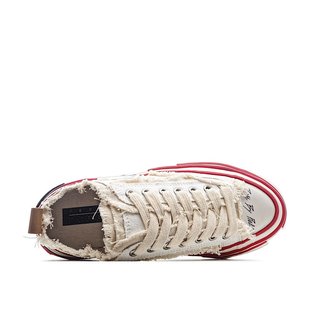 x VESSEL GOP Low canvas vulcanized sneakers