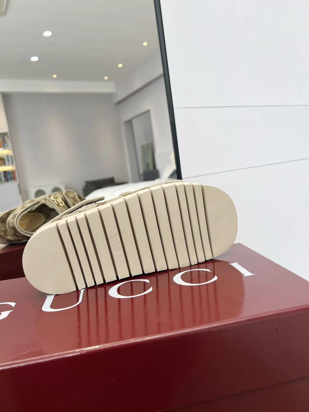 Gucci Velcro Platform Sandals