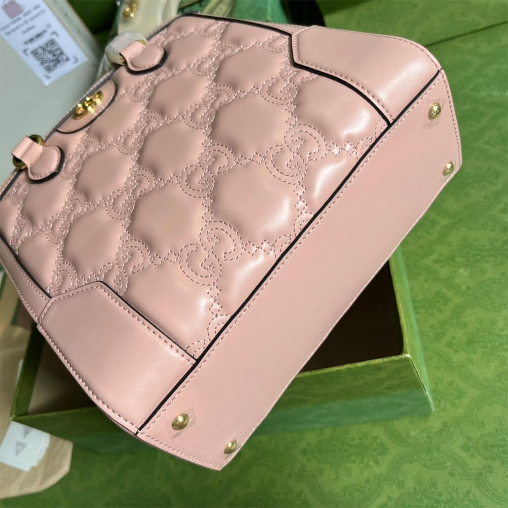 GG matelass&eacute; mini top handle bag