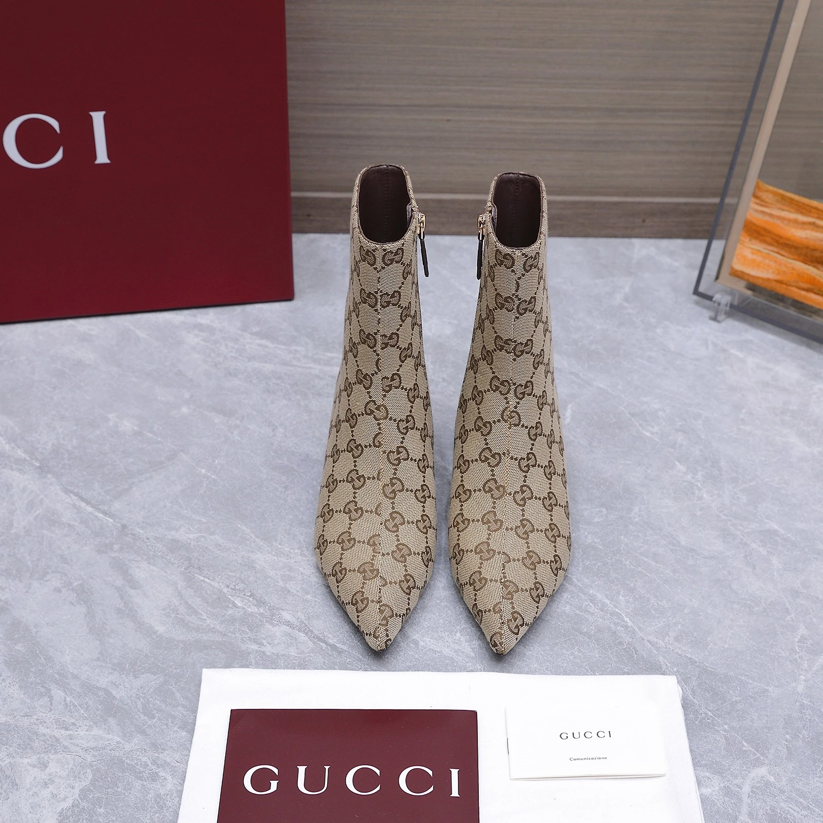 Gucci 2026 AW Horsebit Steel Plated Iron Heel Short Boots