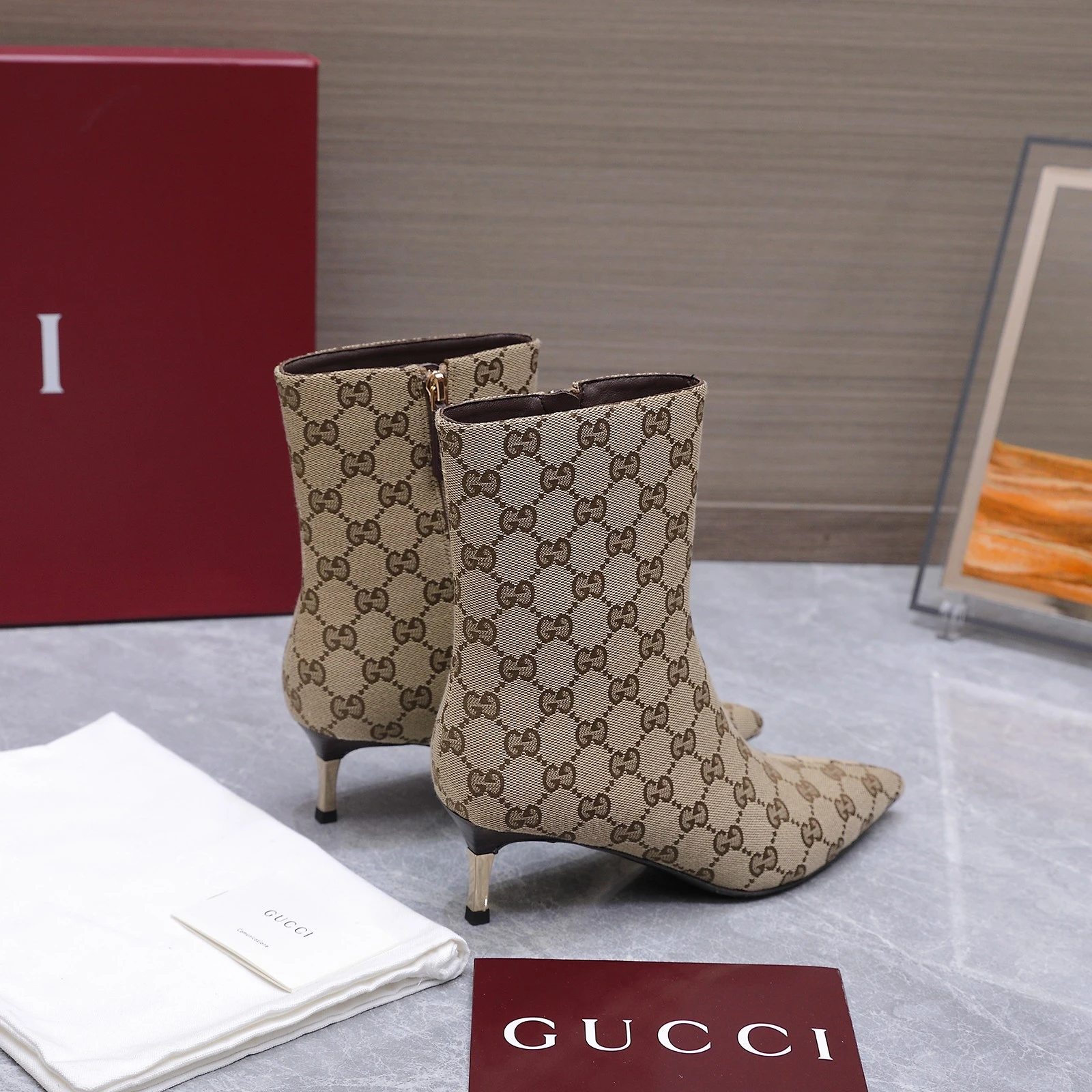 Gucci 2026 AW Horsebit Steel Plated Iron Heel Short Boots