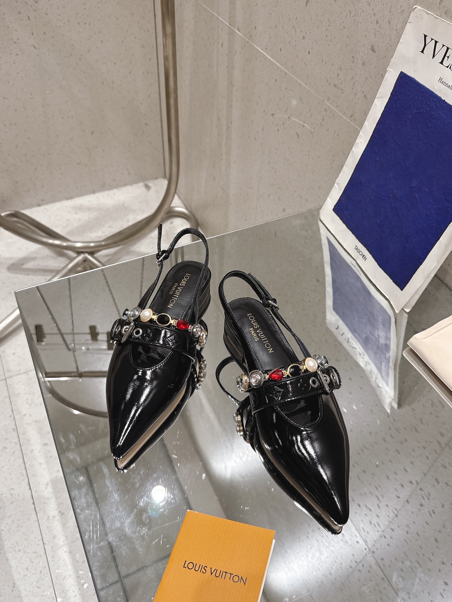LV Vibe open-back Flat heels