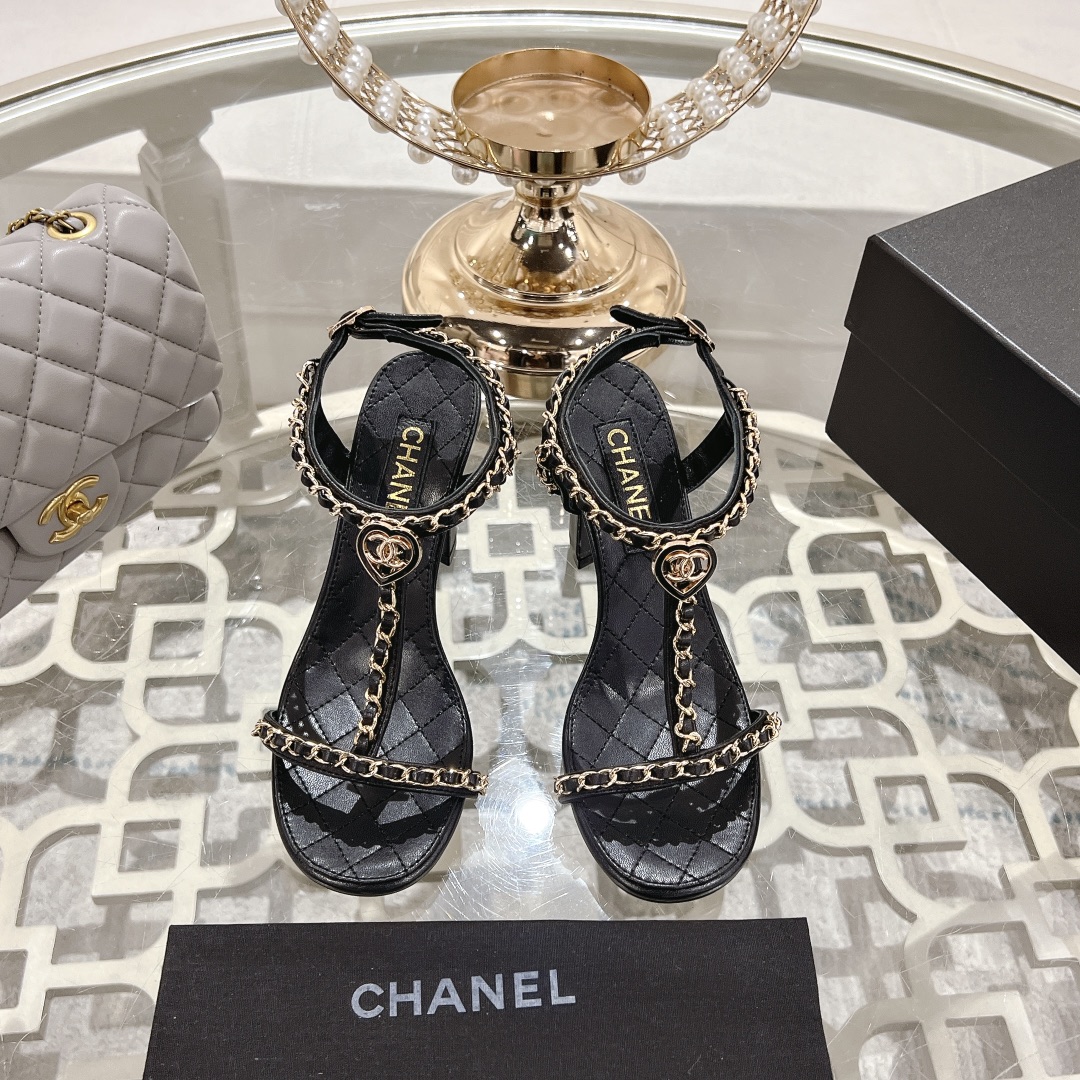 Chanel 25S Chain High Heels Sandals