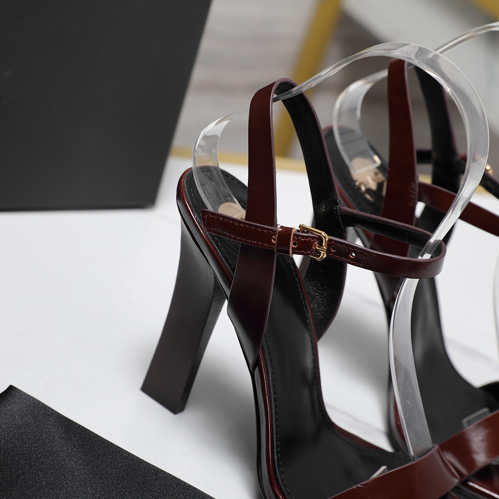 YSL Single-strap high-heeled sandals