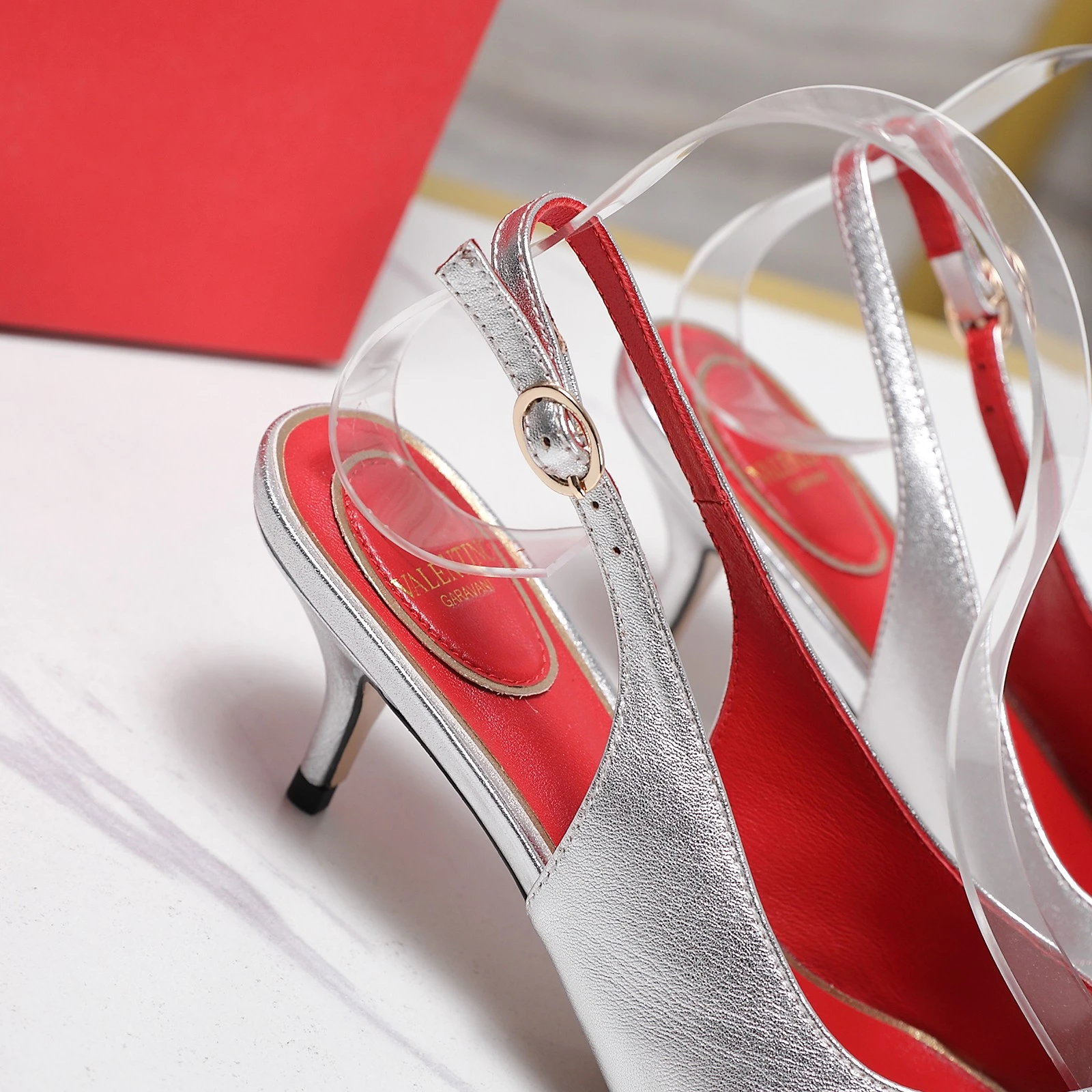 VALENTINO Pointed Folds Backless Sandals