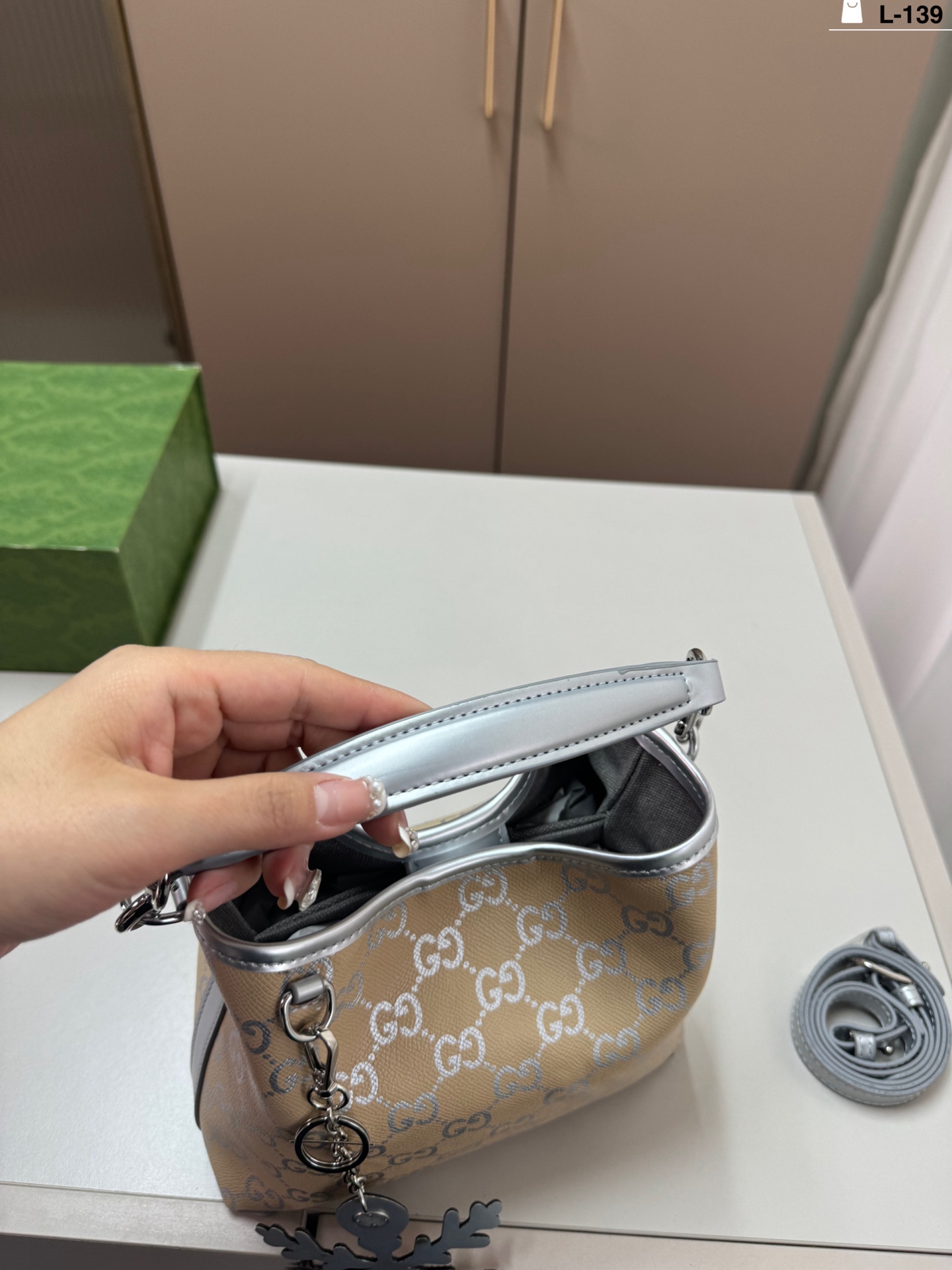 Gucci Emblem Tote Bag