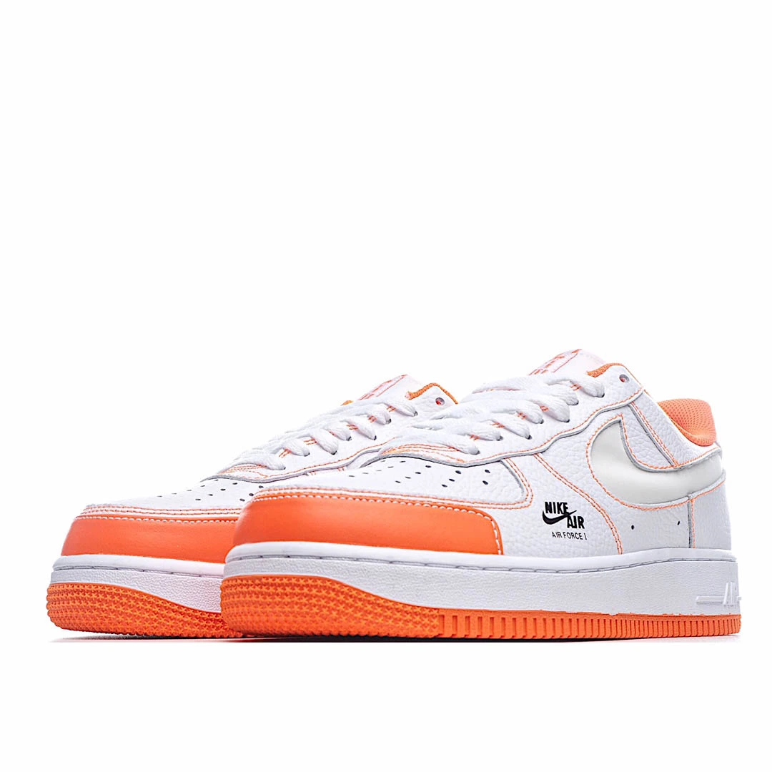 Nike Air Force 1 Low White Orange 3M Reflective