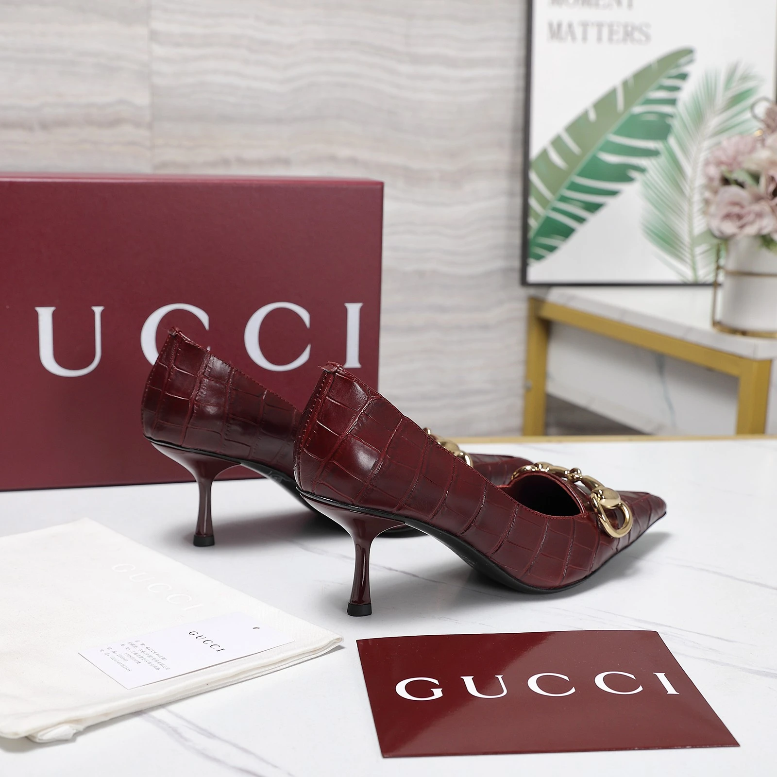 Gucci Bombshell Sharp pointed ultra-fine high heels
