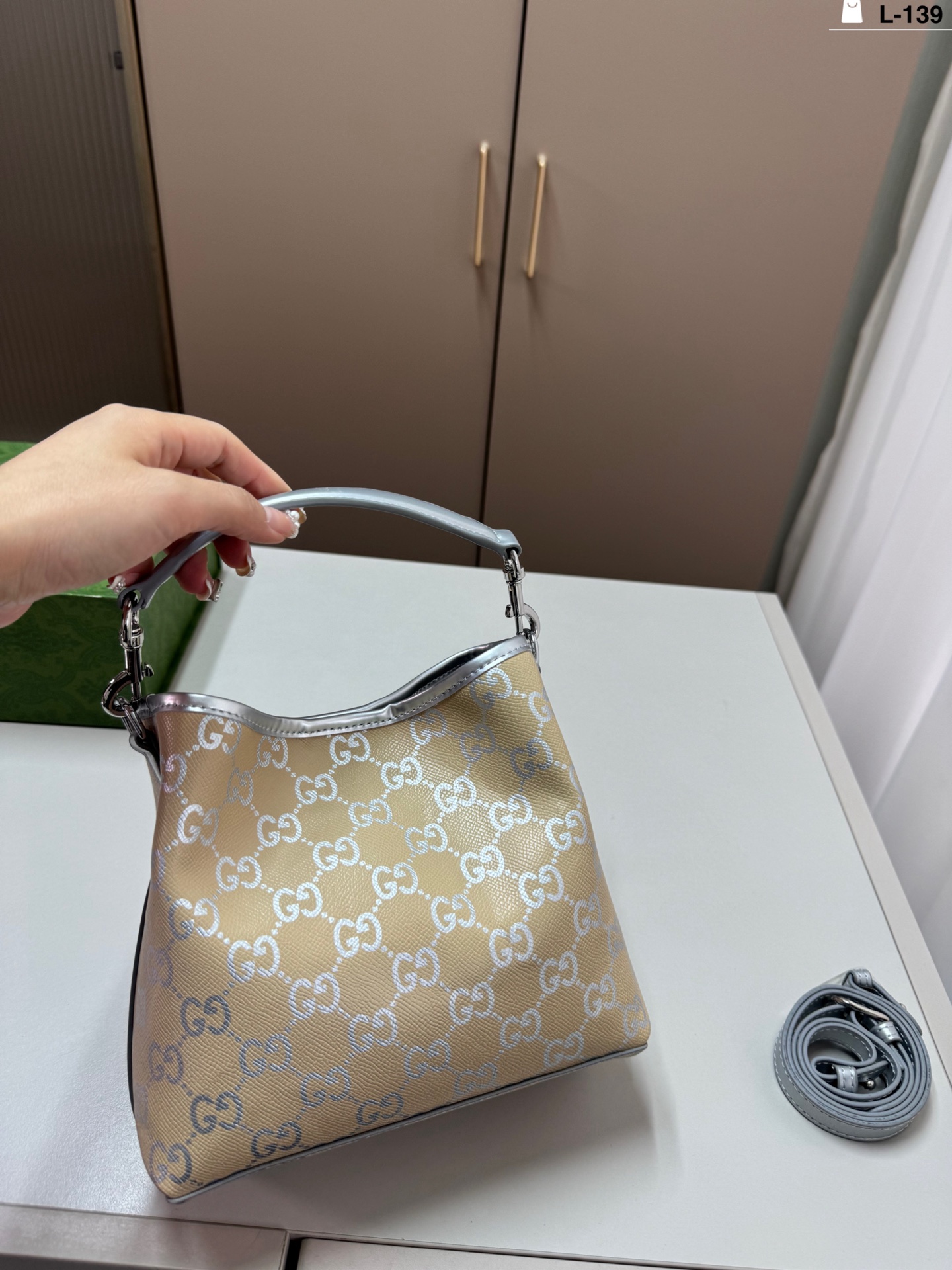 Gucci Emblem Tote Bag