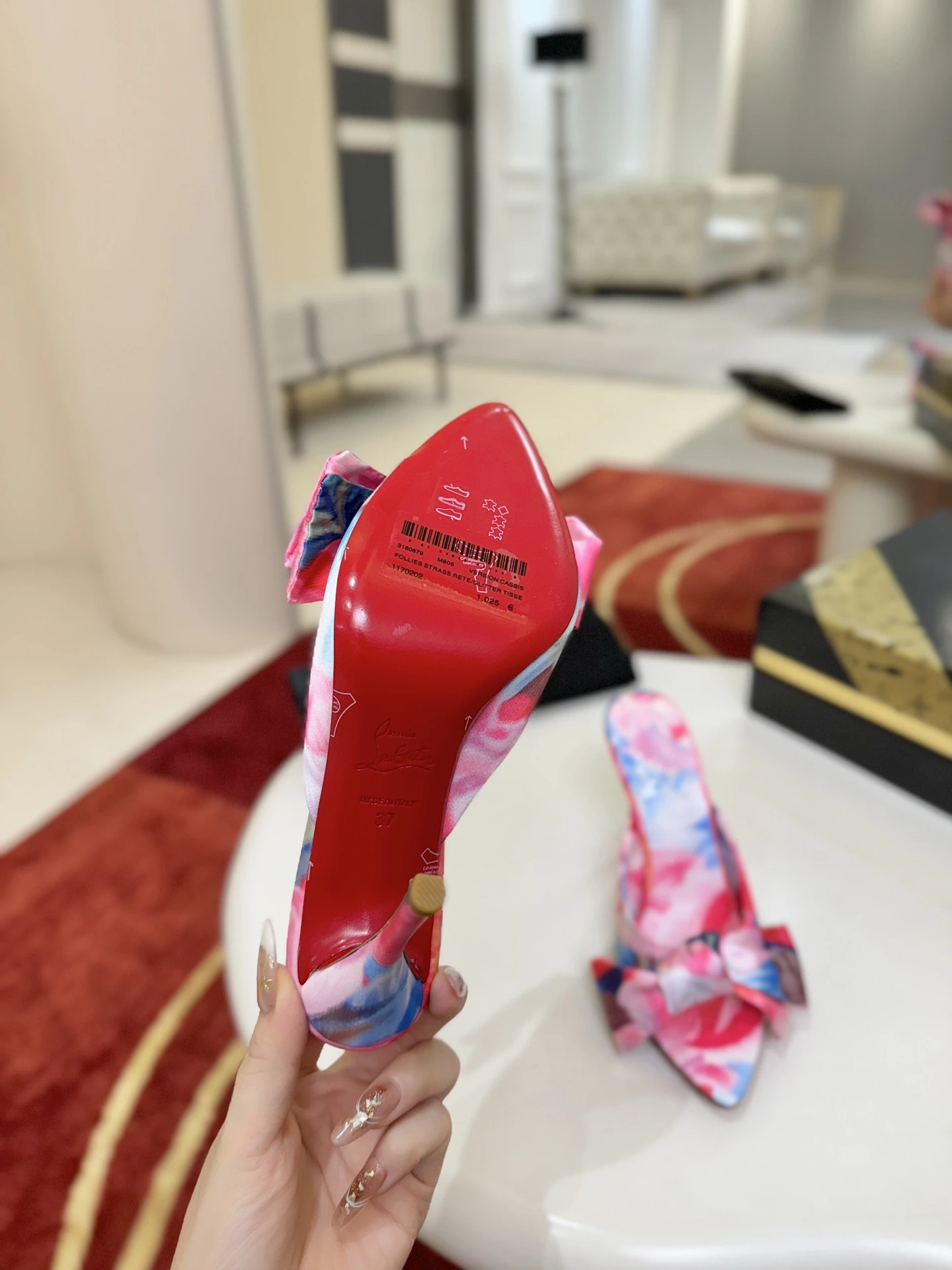 Christian Louboutin Bow-detail slippers